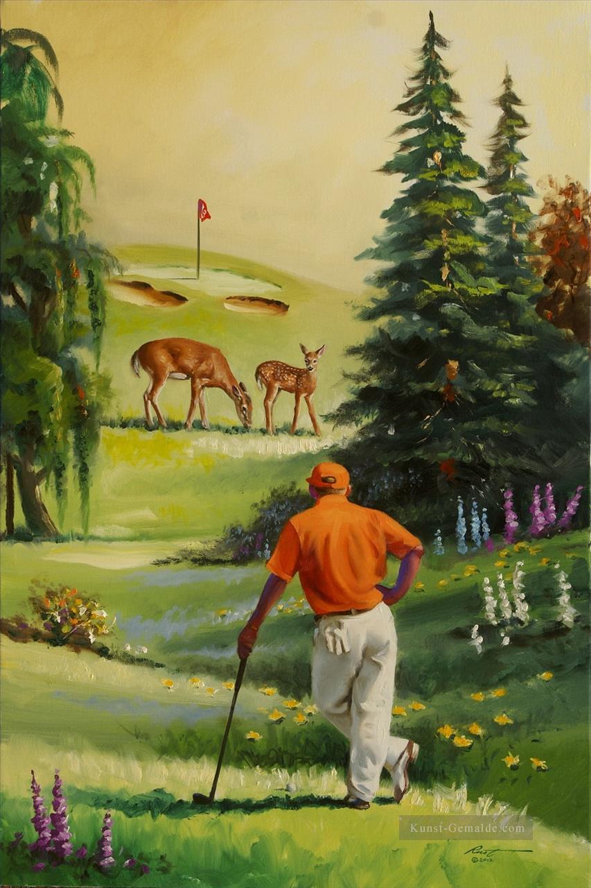 Golfplatz 05 impressionistische Ölgemälde